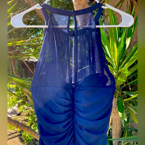 David's Bridal Bridesmaid Dress - Blue (Marine) - Picture 3 of 6